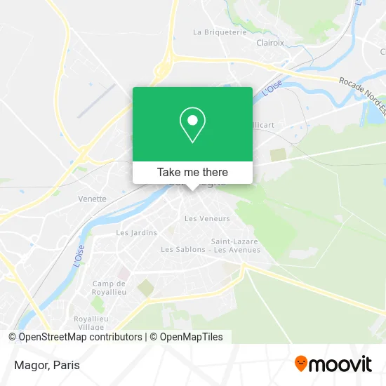 Magor map