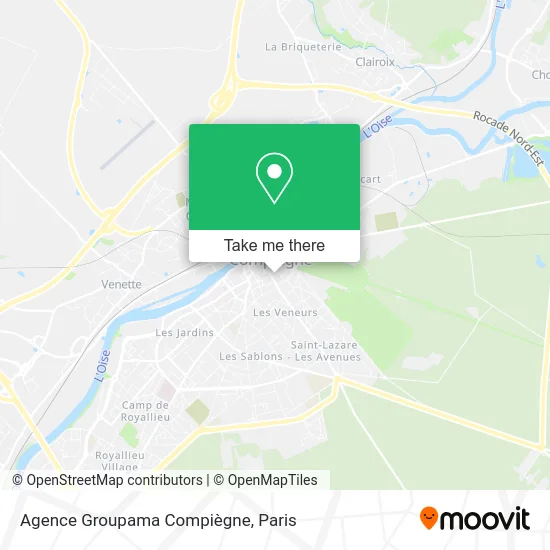 Agence Groupama Compiègne map