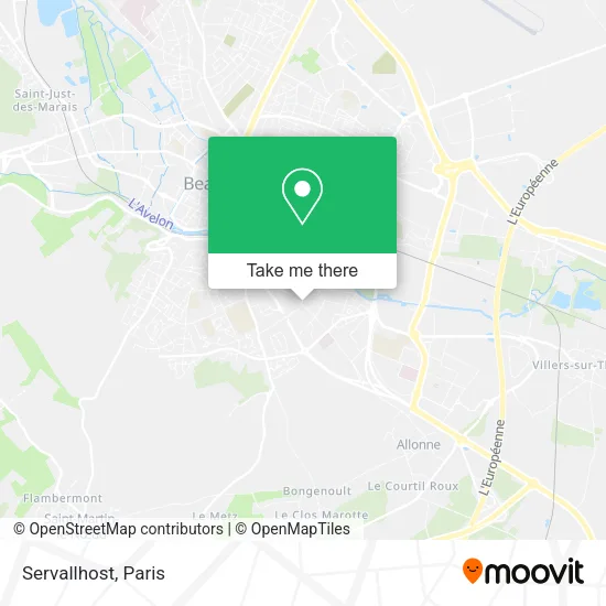 Servallhost map