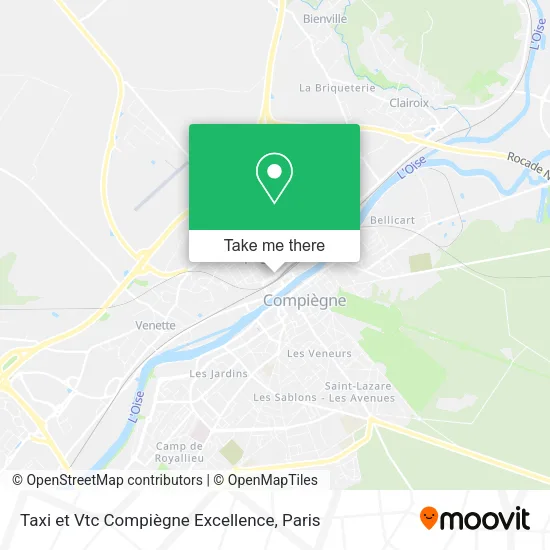 Mapa Taxi et Vtc Compiègne Excellence