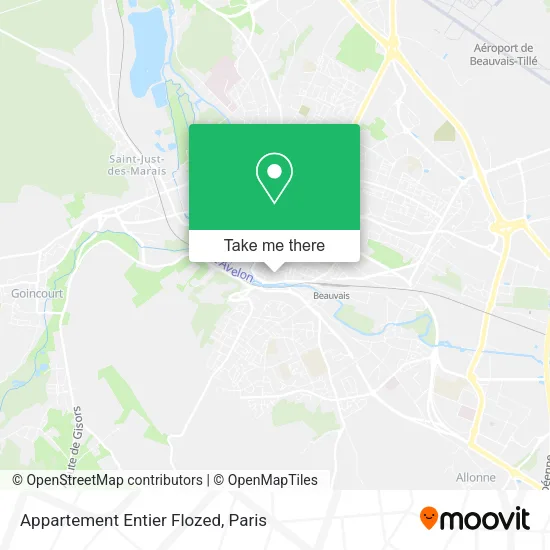Appartement Entier Flozed map