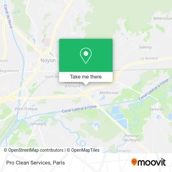 Pro Clean Services map