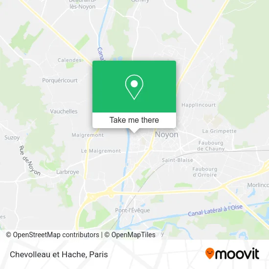 Chevolleau et Hache map