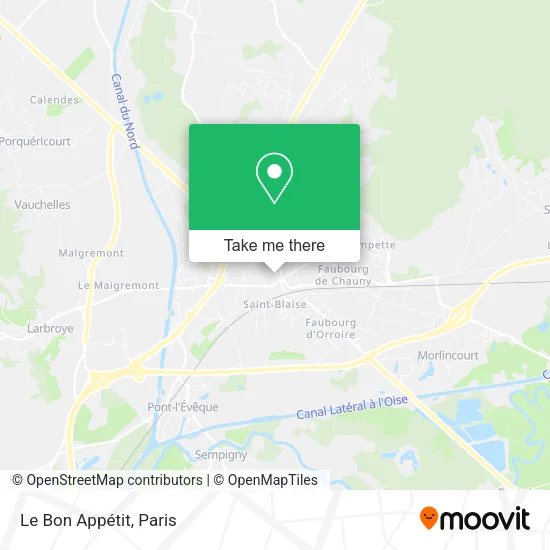 Le Bon Appétit map
