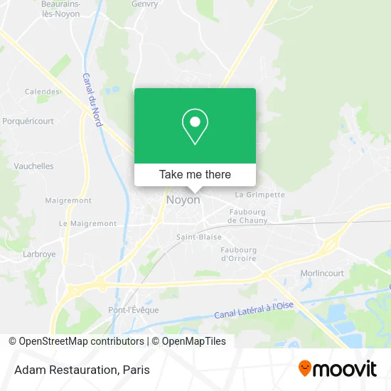 Adam Restauration map