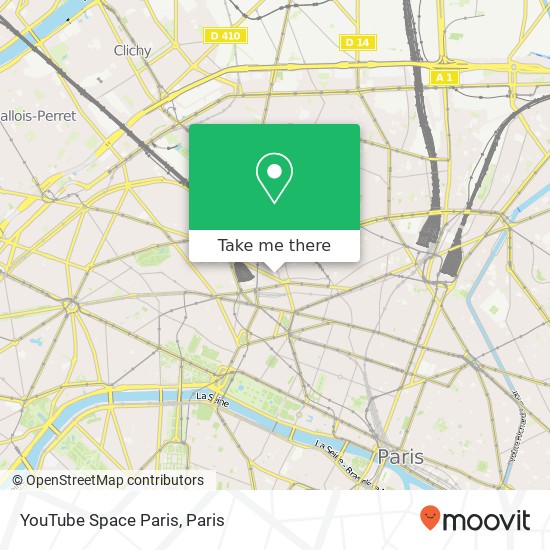 YouTube Space Paris map