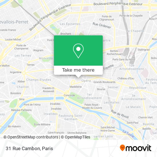 Mapa 31 Rue Cambon