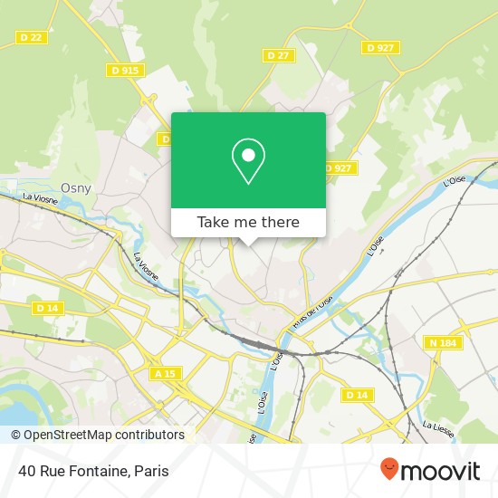 Mapa 40 Rue Fontaine