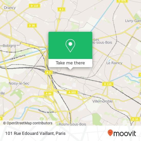 101 Rue Edouard Vaillant map