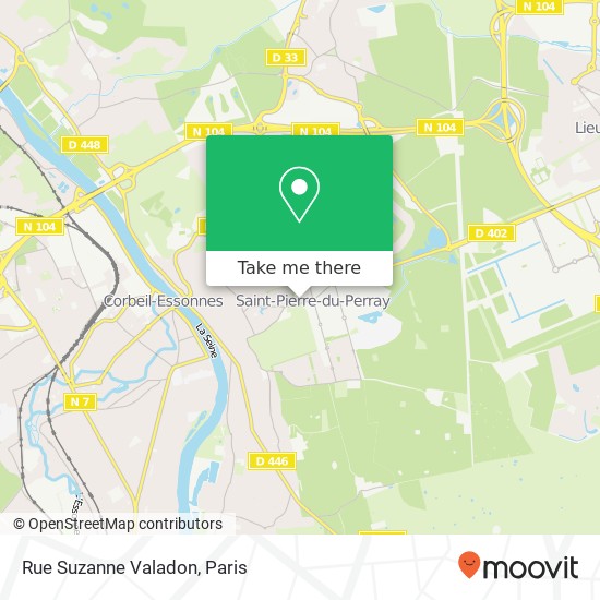 Rue Suzanne Valadon map