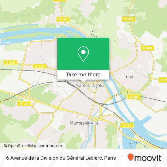 6 Avenue de la Division du Général Leclerc map