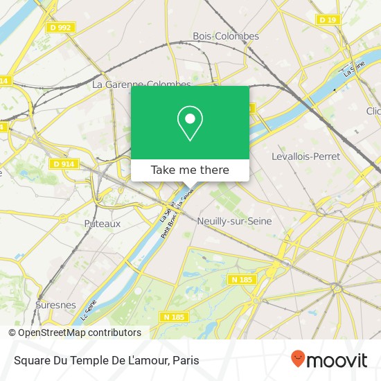 Square Du Temple De L'amour map