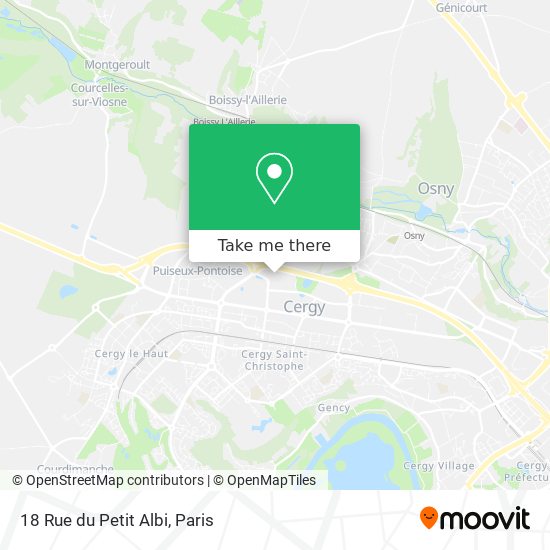 Mapa 18 Rue du Petit Albi