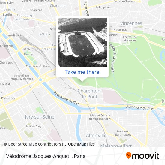 Vélodrome Jacques-Anquetil map