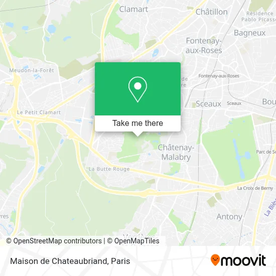 Maison de Chateaubriand map