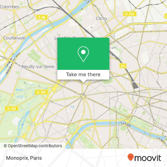 Monoprix map