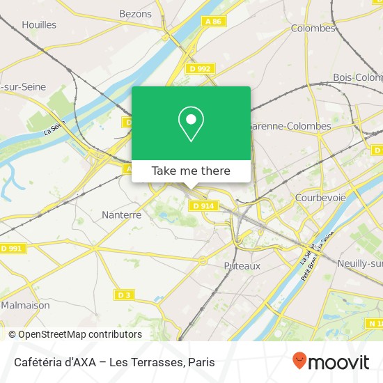 Cafétéria d'AXA – Les Terrasses map