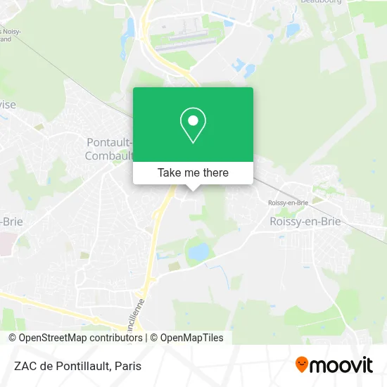ZAC de Pontillault map