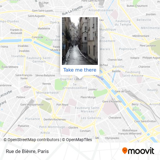 Rue de Bièvre map