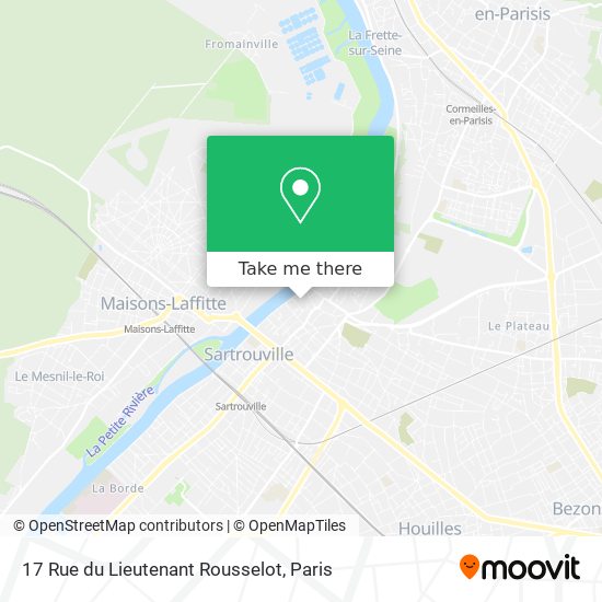 Mapa 17 Rue du Lieutenant Rousselot