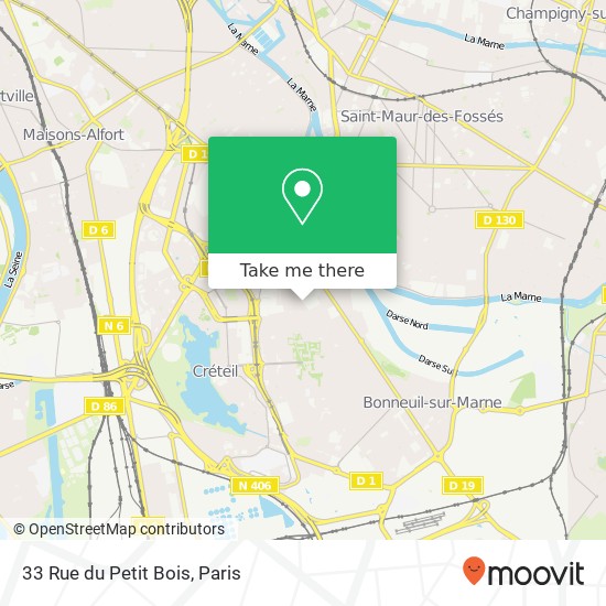 33 Rue du Petit Bois map