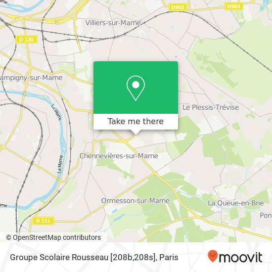 Mapa Groupe Scolaire Rousseau [208b,208s]