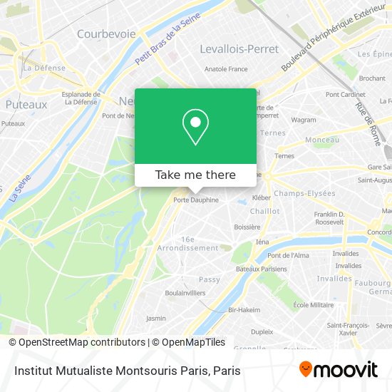 Institut Mutualiste Montsouris Paris map