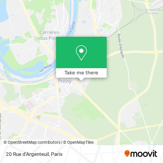 Mapa 20 Rue d'Argenteuil