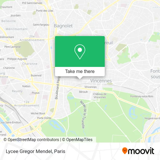 Lycee Gregor Mendel map