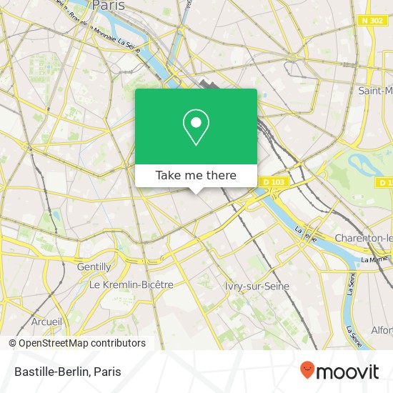 Bastille-Berlin map
