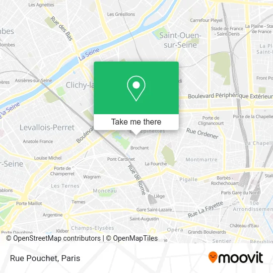 Rue Pouchet map