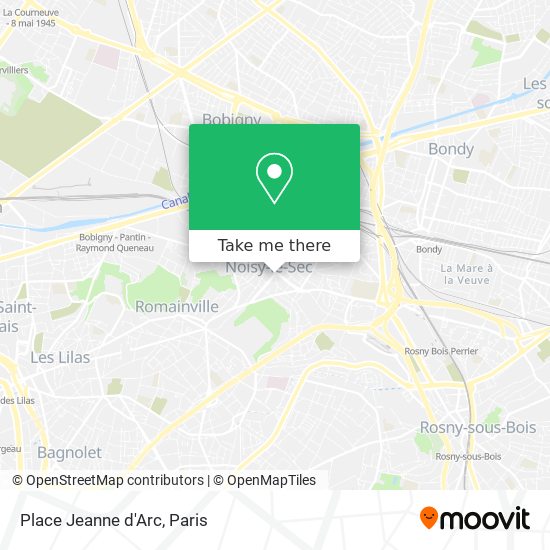 Mapa Place Jeanne d'Arc