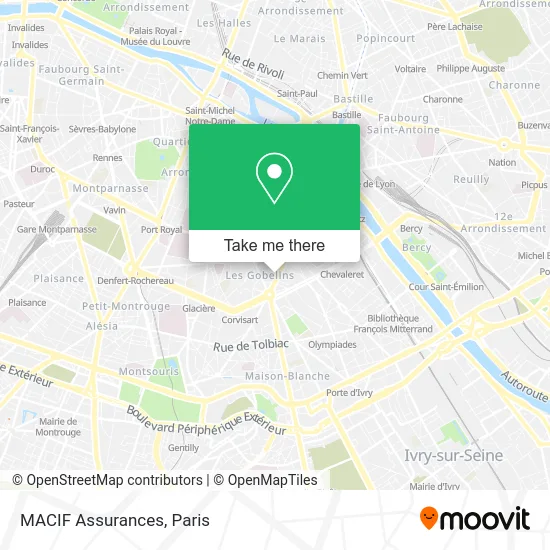 MACIF Assurances map