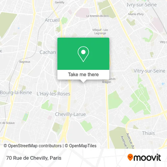70 Rue de Chevilly map