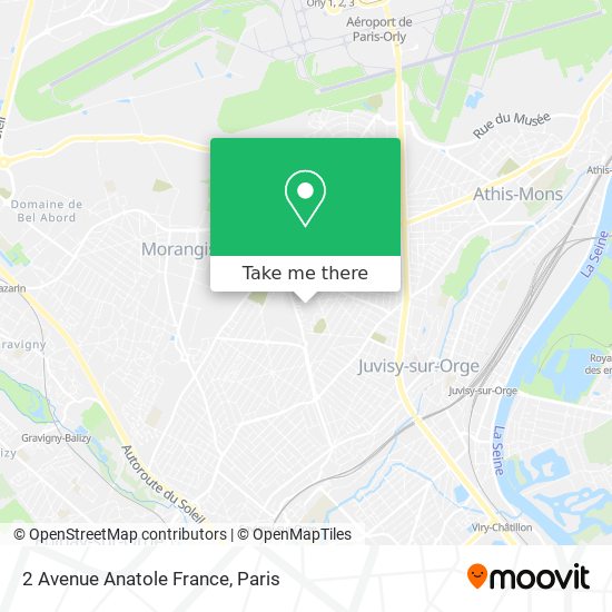 Mapa 2 Avenue Anatole France