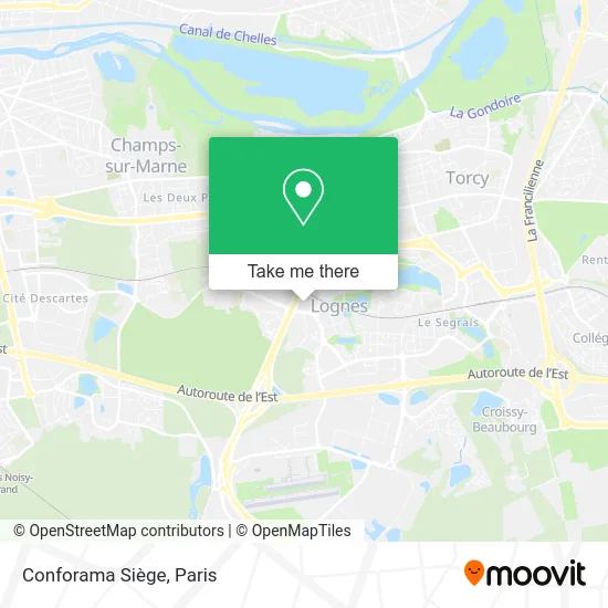 Conforama Siège map