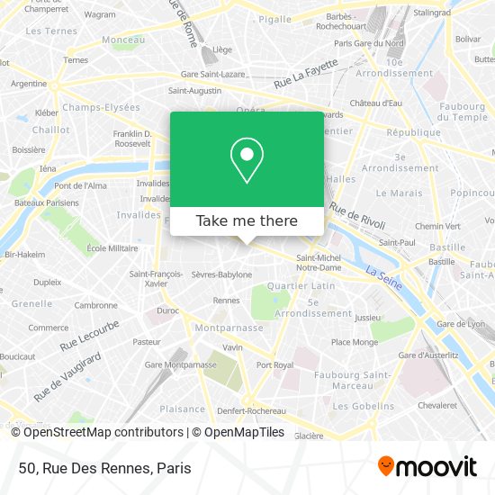 50, Rue Des Rennes map