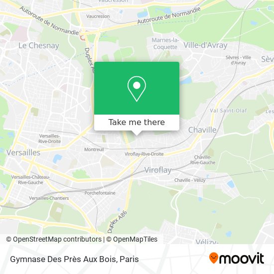 Gymnase Des Près Aux Bois map