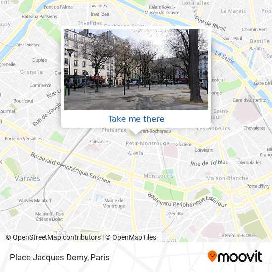 Place Jacques Demy map