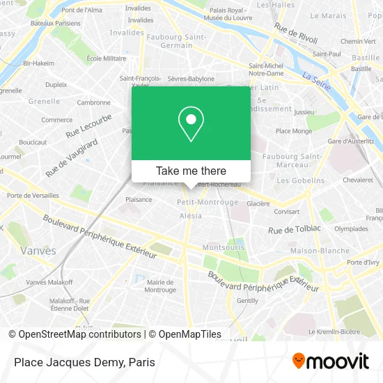 Place Jacques Demy map