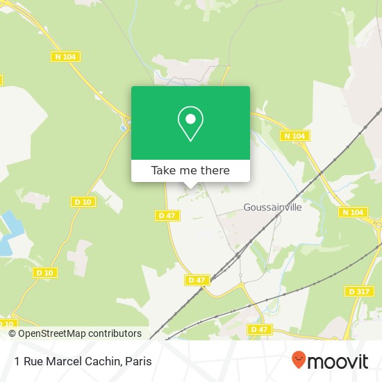 Mapa 1 Rue Marcel Cachin