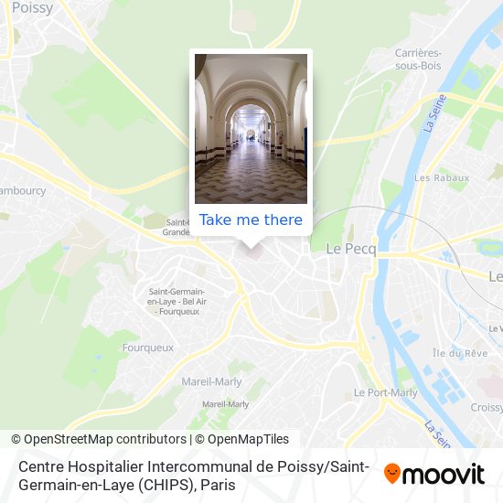 Centre Hospitalier Intercommunal de Poissy / Saint-Germain-en-Laye (CHIPS) map