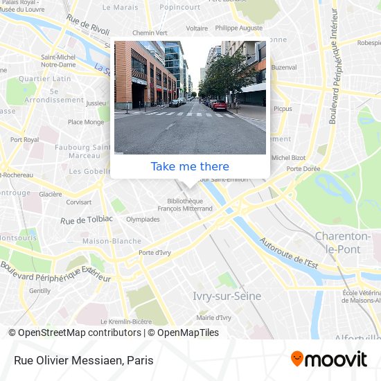 Mapa Rue Olivier Messiaen