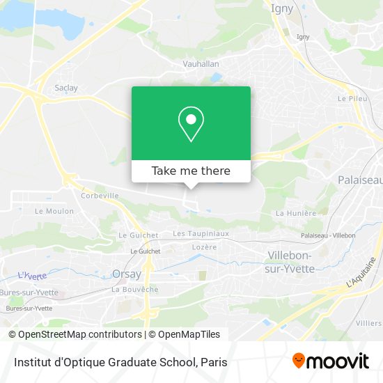 Institut d'Optique Graduate School map