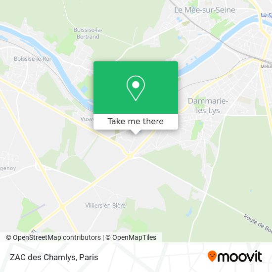 ZAC des Chamlys map