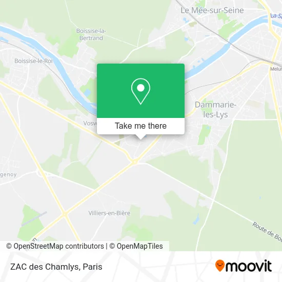ZAC des Chamlys map
