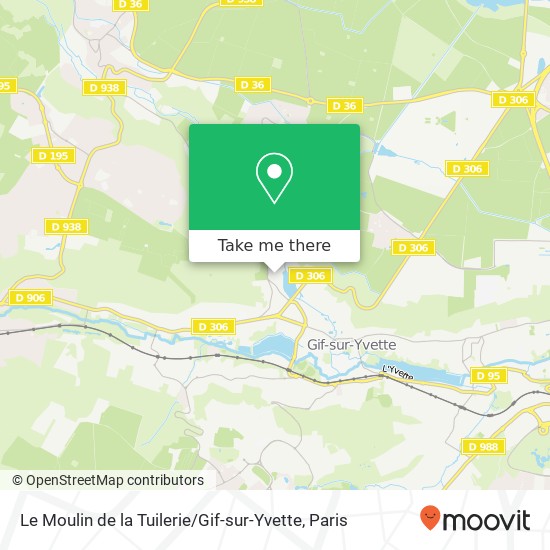 Mapa Le Moulin de la Tuilerie / Gif-sur-Yvette
