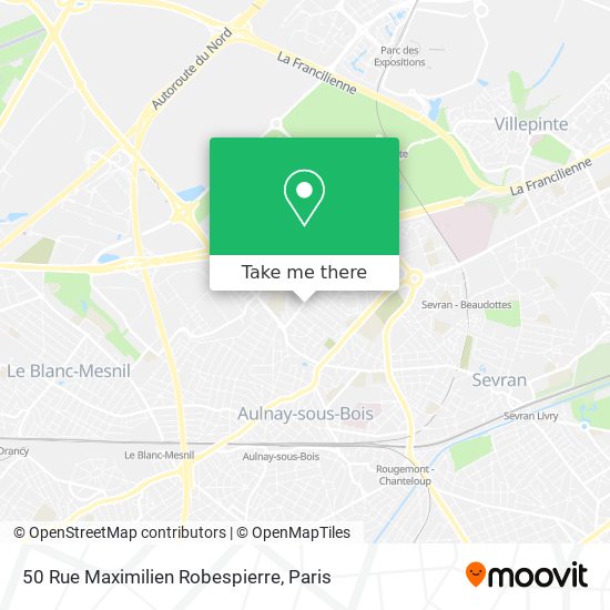 Mapa 50 Rue Maximilien Robespierre