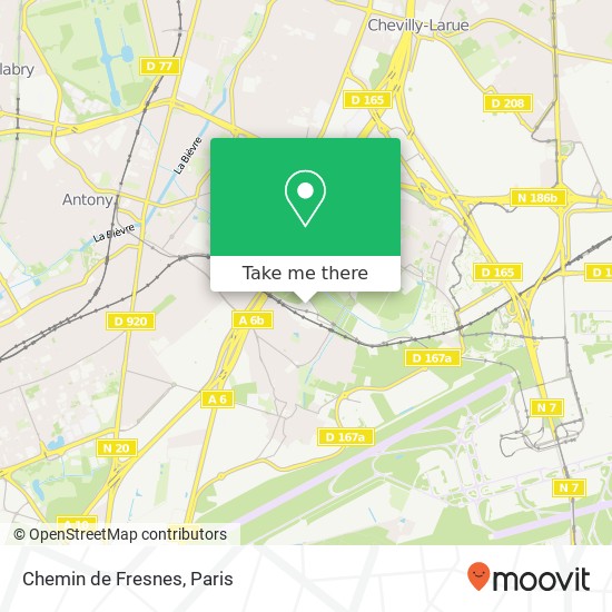 Mapa Chemin de Fresnes