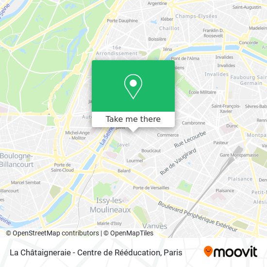 Mapa La Châtaigneraie - Centre de Rééducation